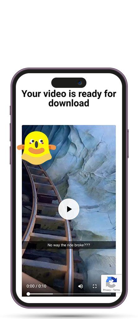 Snapchat Downloader Phone Mockup Left